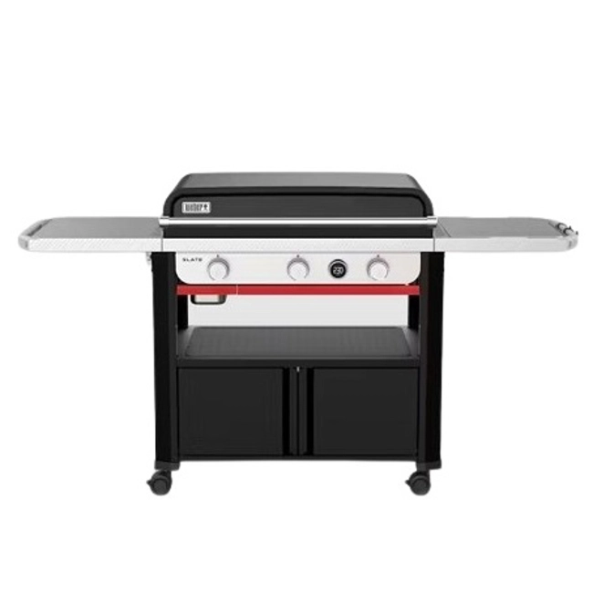 Vendita online Piastra cottura a gas Weber Slate GPD da 76 cm con supporto